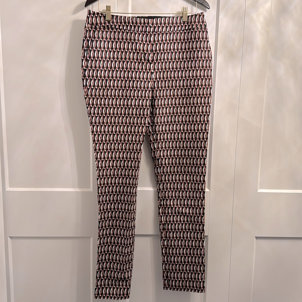 Boden - Richmond Pants  Autumn Brown Crescent Geo Size 10L